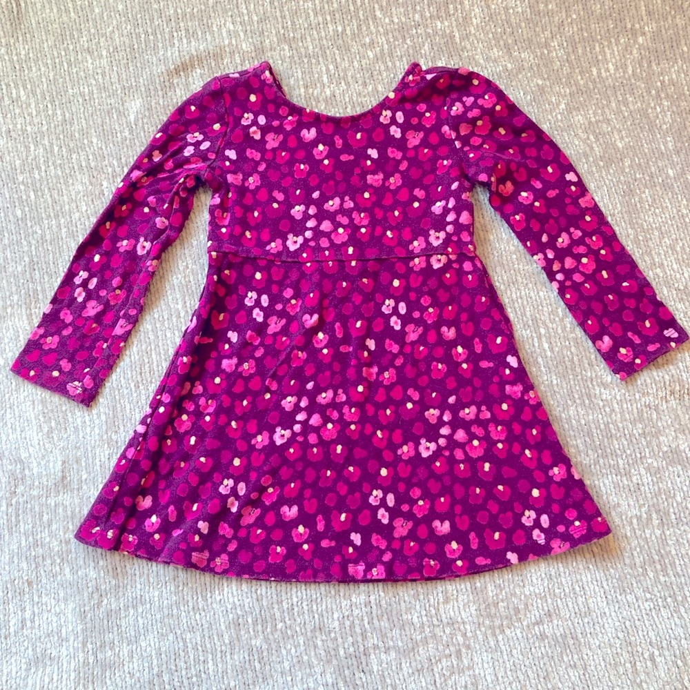 Floral‎ Knit Dress Gymboree 100% Cotton Fall School Cottagecore 5